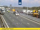 Ongeluk in beide richtingen op de A2 bij Kerkdriel