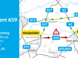Ongeval op A59 bij Heusden