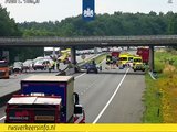 A28 dicht bij Zuidlaren na ongeval met vrachtwagen