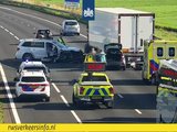A27 bij Noordeloos dicht na ongeval