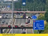A2 dicht bij Best-West vanwege ongeval met een motor
