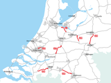 Hier voert Rijkswaterstaat dit weekend werkzaamheden uit