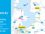 Afsluitdijk richting Friesland dicht