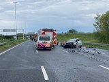 A16 richting Rotterdam dicht vanwege ongeluk