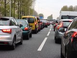 Snelheidsbeperking linkerrijstrook A28 door ongeluk