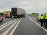 A15 dicht bij Leerdam na ongeval