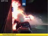 Heinenoordtunnel dicht (A29): meerdere auto’s in brand