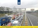 Drukte op A12 rondom Den Haag