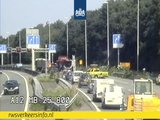 Brand in file op A12 bij Gouda