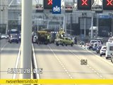 A20 dicht na ongeval bij Rotterdam-Delfshaven