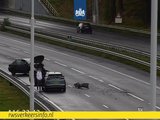 Hoofdrijbaan A16 dicht door ongeval