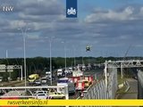 Hoofdrijbaan A2 dicht bij Eindhoven door ongeluk