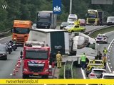Ongeval met vrachtwagen op de A67 bij Geldrop