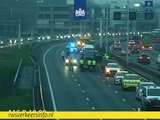 Drukte rond Rotterdam door ongeval bij de Van Brienenoordbrug
