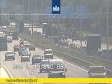 Vertraging op de A4 door een ongeluk bij Rijswijk