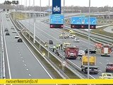 A6 bij Muiderberg dicht na ongeval