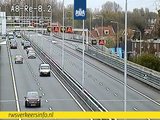 A8: Coenbrug richting Amsterdam in storing