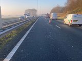 Veel vertraging op A27 door afgevallen glasplaten
