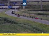 Twee verbindingswegen dicht na ernstig ongeval op A16