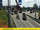 Ongeval met vrachtwagens bij knooppunt De Hogt (A67)