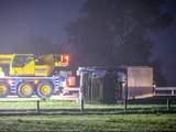A7 dicht door gekantelde vrachtwagen