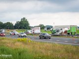 A32 dicht door ongeluk met tien voertuigen