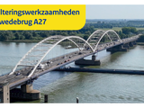 Afsluiting Merwedebrug (A27) voor vervanging asfalt