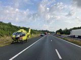 A50 dicht door ongeval met twee vrachtwagens
