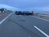 De Afsluitdijk (A7) is dicht door ongeval