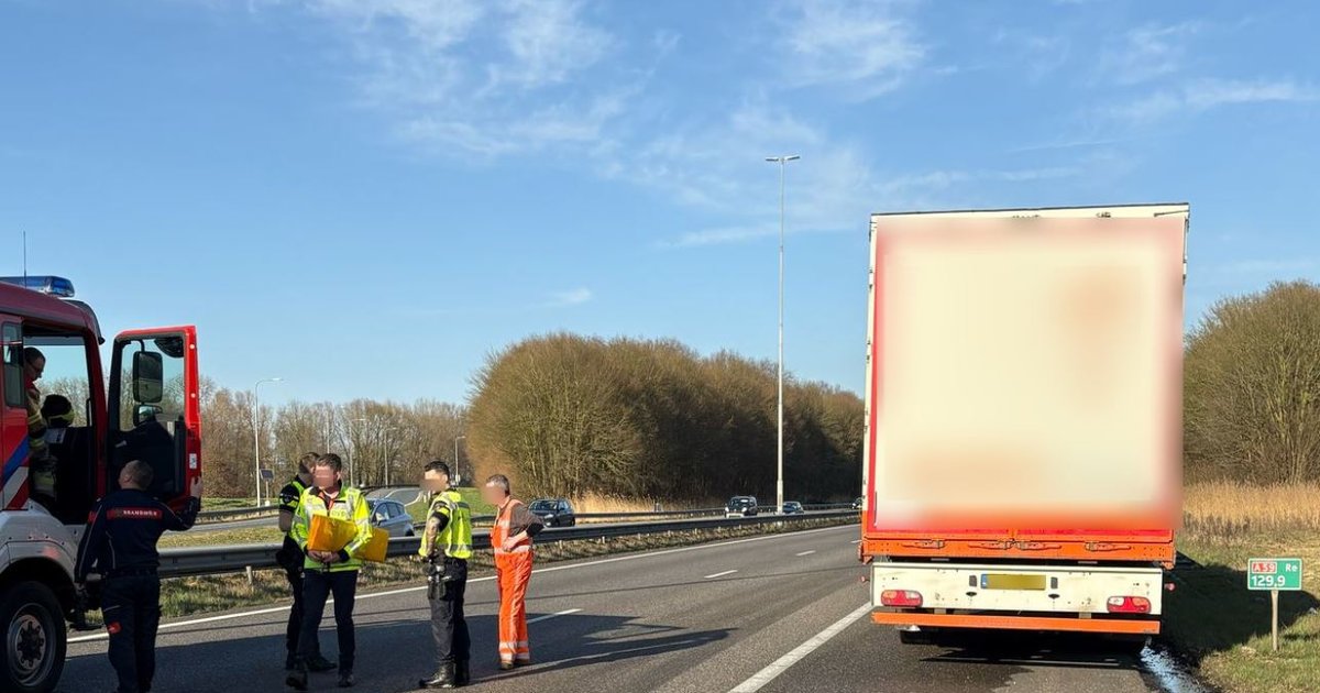 A59 dicht bij Engelen na ongeval met vrachtwagen