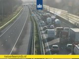 A15 vanaf Sliedrecht-Oost naar Ridderkerk dicht na ongeval