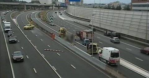 A10 naar Coenplein dicht na ongeval bij Amsterdam-Sloterdijk