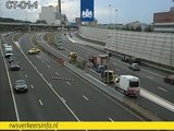 A10 naar Coenplein dicht na ongeval bij Amsterdam-Sloterdijk