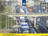 A29 deels dicht na ongeval tussen personenauto en vrachtwagen